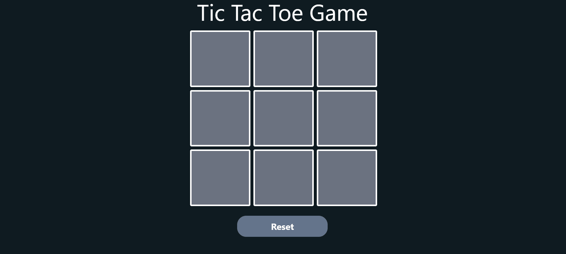 Tic Tac Toe