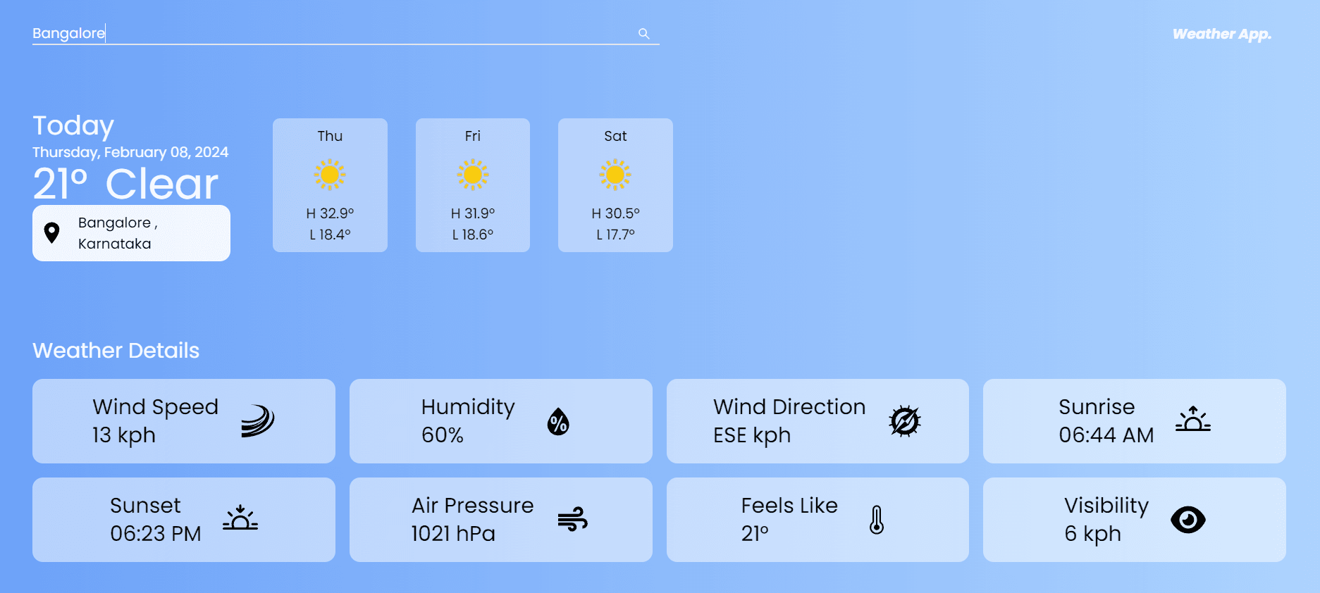 Weather Forecast
